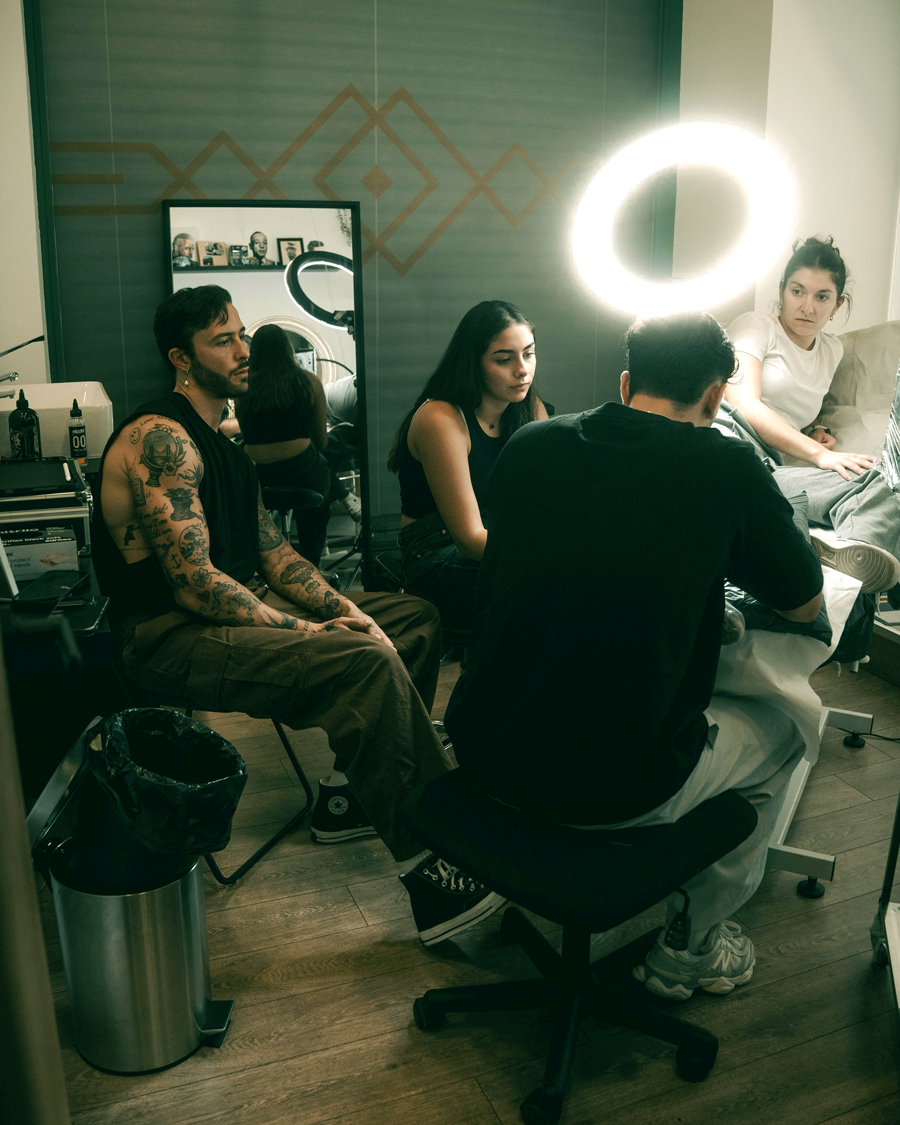 Grupo de alumnos en el estudio